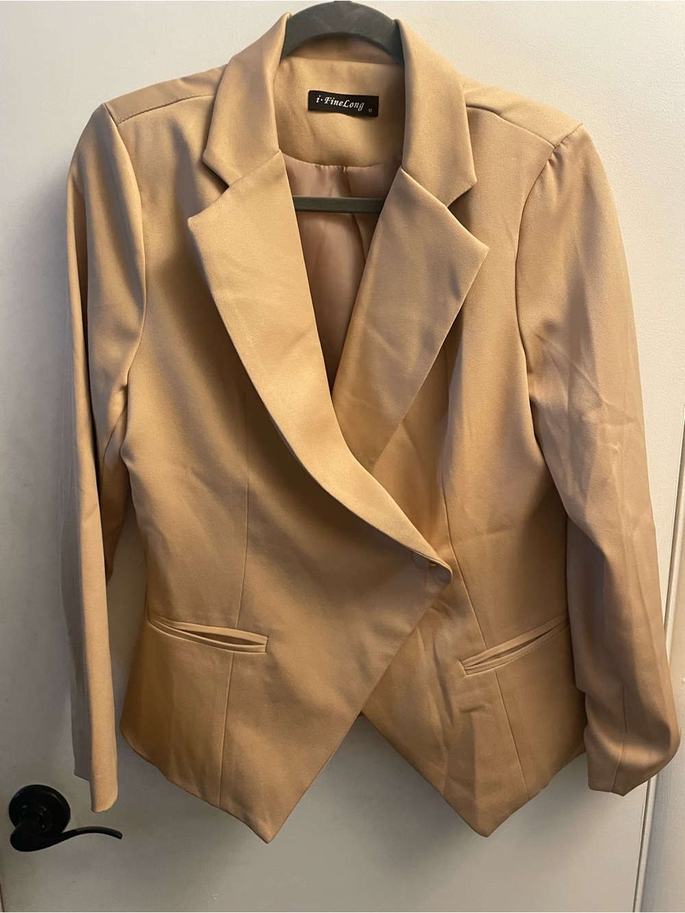 Women's Tan Blazer Jacket